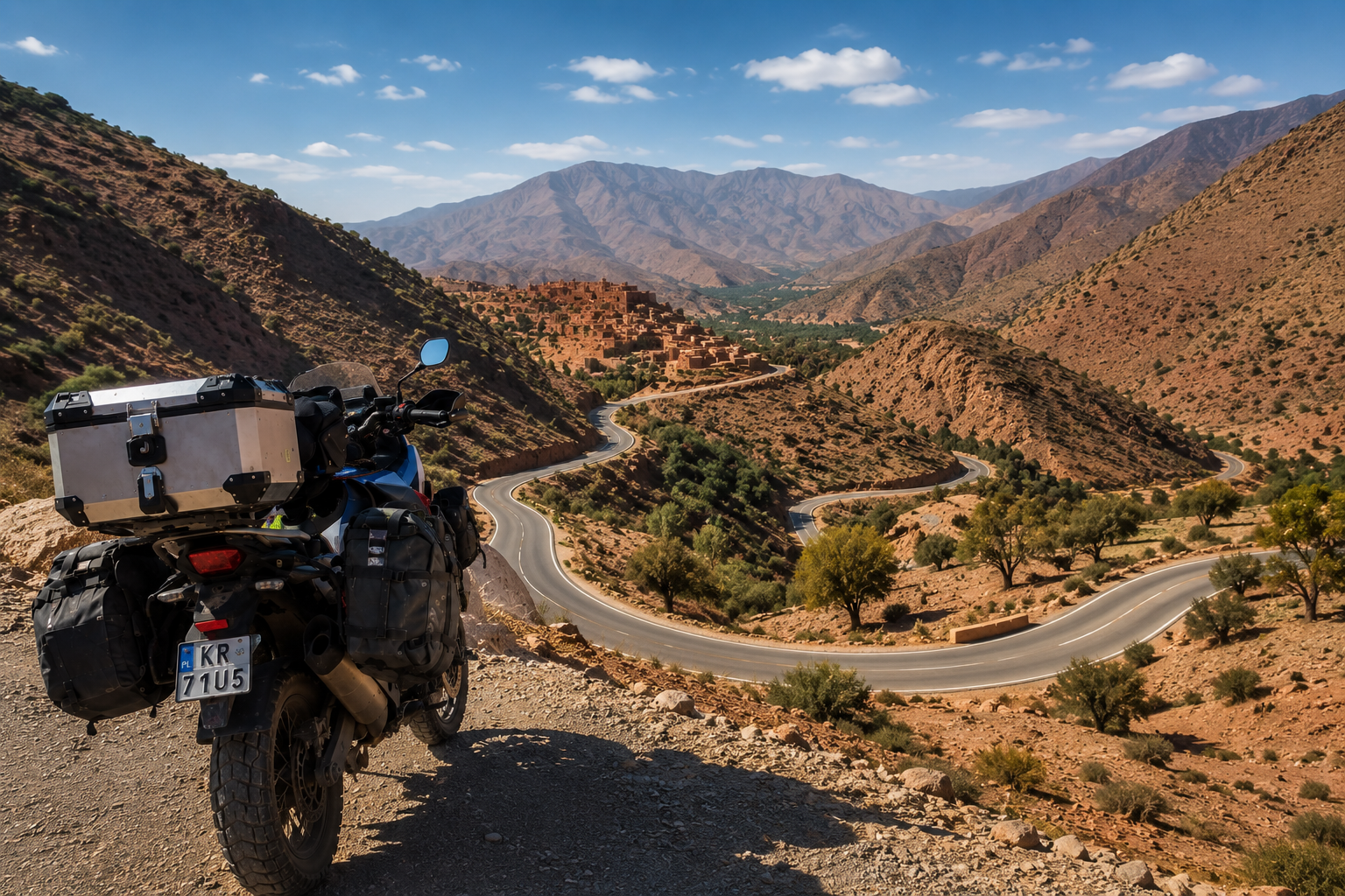 Maroko - gotowy motocykl czeka na Ciebie